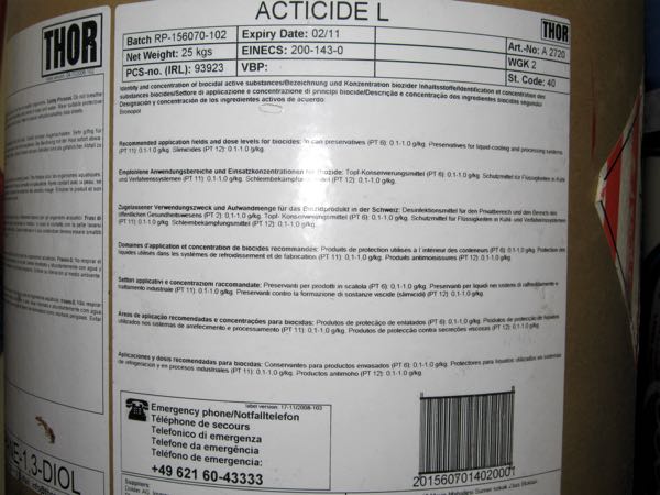 Image of drum label
