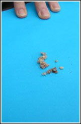 Image of crystals on table